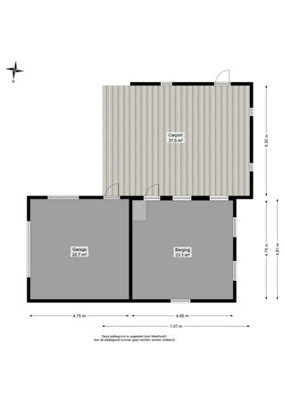 Floorplan - Boerakkerweg 8, 9365 TJ Niebert